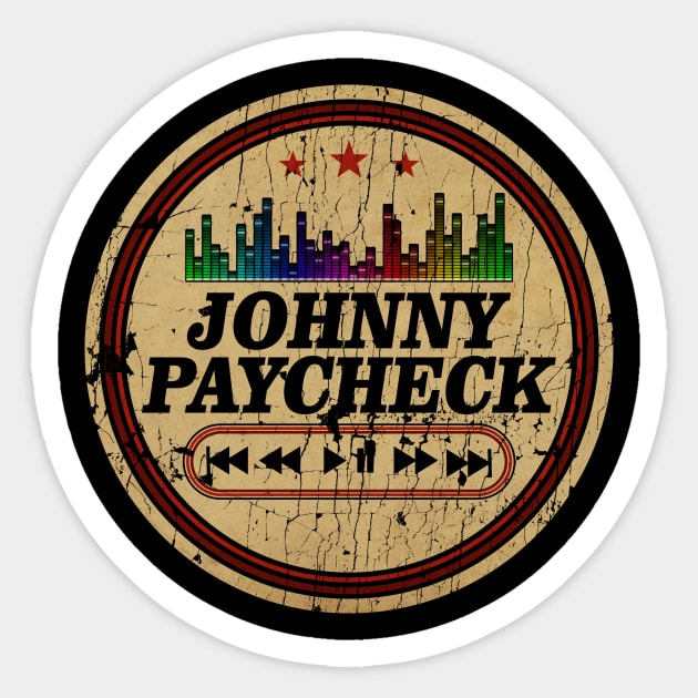 Graphic Johnny Name Retro Distressed Cassette Tape Vintage Sticker by On Dragon Wings Studios